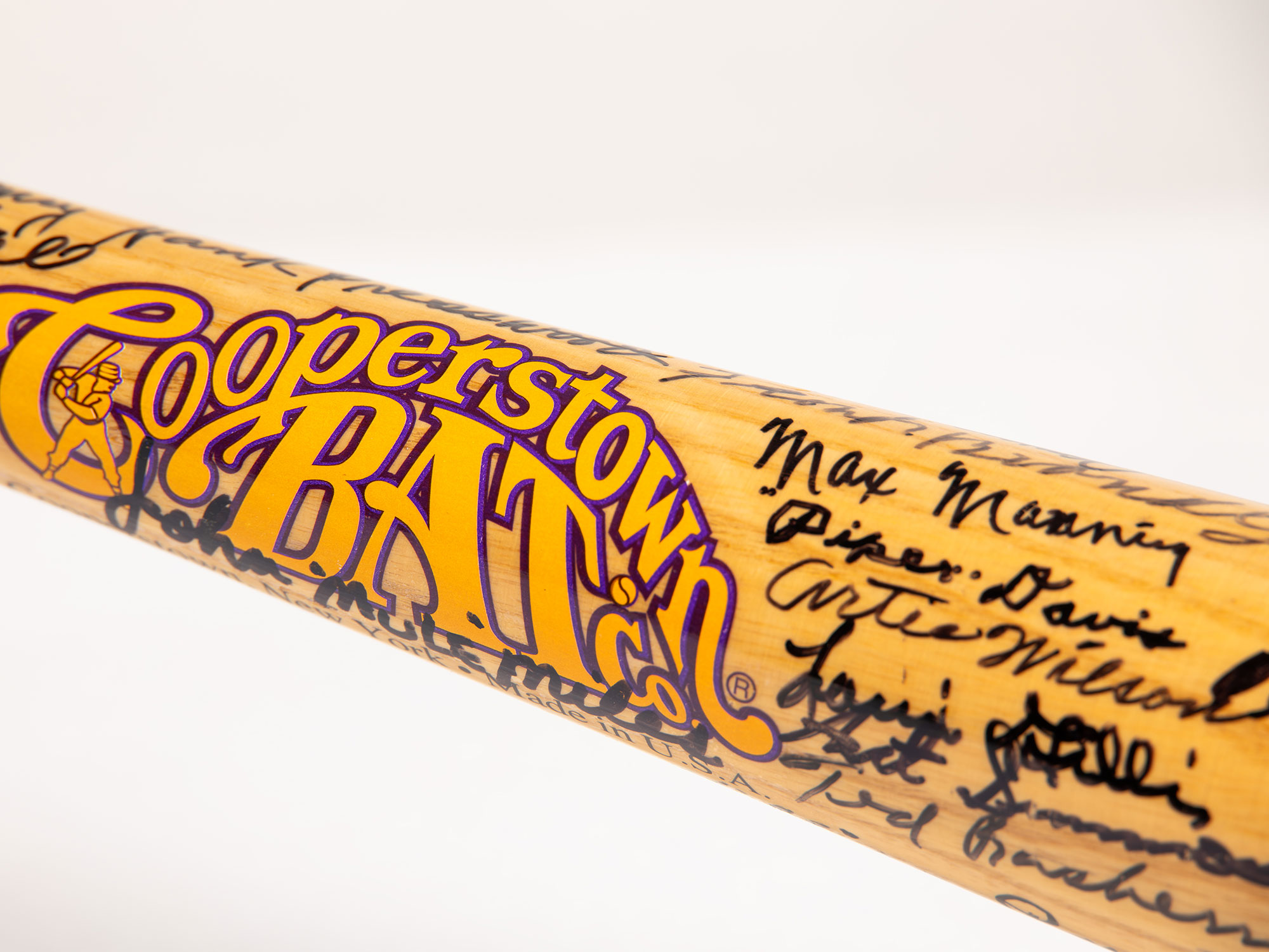 Autographed Negro League baseball bat